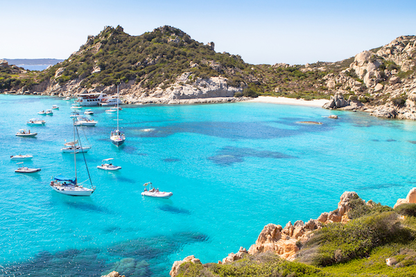 Cala Corsara, Maddalena archipelago on Sardinia island, Italy