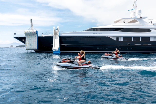 Water toys on board mischief superyacht