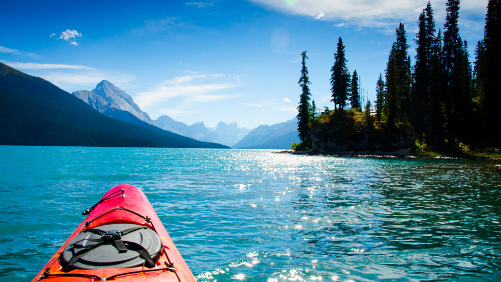 Kayaking on holiday